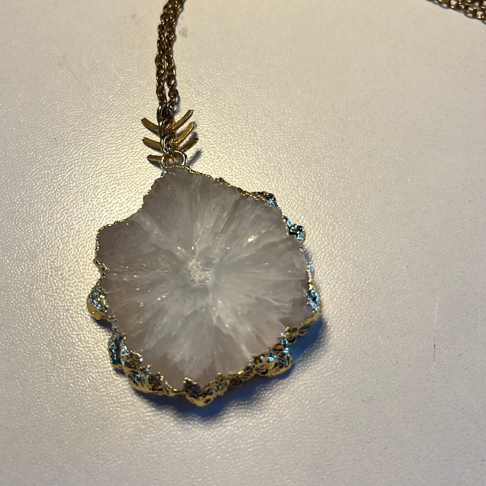 32” long chain Precious Gem stone necklace